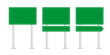© Ipang Design - Blank Green Road Sign Vector Set