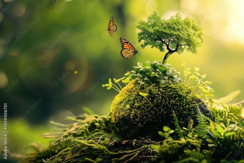 creating a living environment, sustainable development concepts, caring ...