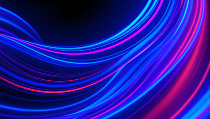 Canvas Print - 3d rendering wavy line texture, abstract kv main visual business ppt background