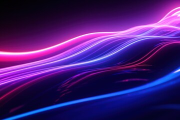 Wall Mural - glowing lines neon backgrounds purple.