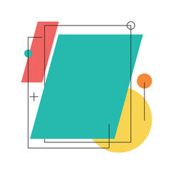 abstract geometric shapes design illustration
