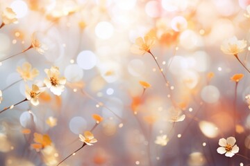 Flowers pattern bokeh effect background backgrounds sunlight abstract.