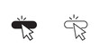 © Agung - Click icon with cursor with transparent background