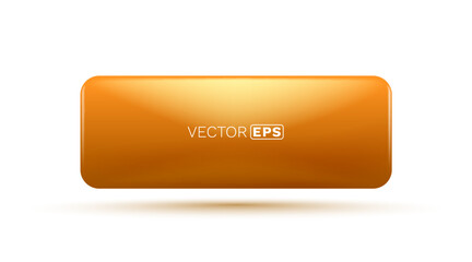 Wall Mural - Orange frame label, event bar button, color signboard. Vector illustration