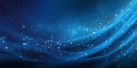 Wall Mural - abstract blue particle haze shimmering light background