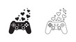 © Al - Game controller with hearts and stars