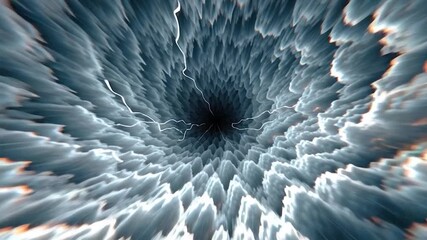Wall Mural - Abstract cosmic black hole with swirling stars and nebula