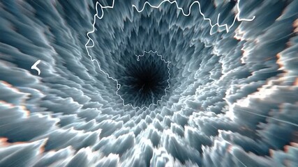 Wall Mural - Abstract cosmic black hole with swirling stars and nebula