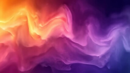 Wall Mural - Abstract blend of smoke-like gradients in yellow, red, pink, purple