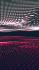 Wall Mural - Abstract digital art featuring dynamic dot patterns with a sense of energy and flow.