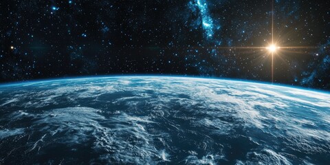 Wall Mural - advanced space exploration interface with clean design, interactive 3d star charts, and responsive h