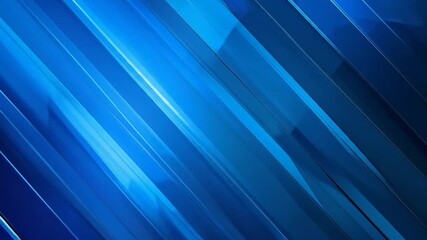 Dynamic Blue Abstract: Modern Geometric Pattern with Light and Shadow Play
