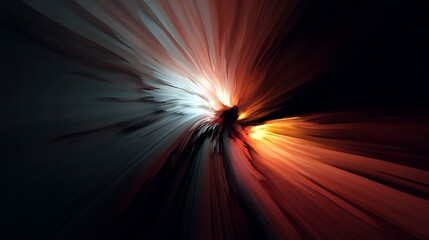 Canvas Print - abstract explosion background with radial motion blur effect and vibrant colors creating a sense of 