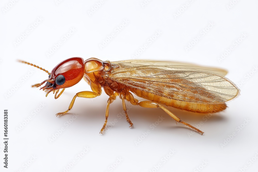Isolated Termite: A Flying Alate in Entomology Research, Nature's ...