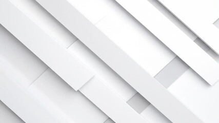 Dynamic White Geometric Shapes: Abstract Modern Background Animation