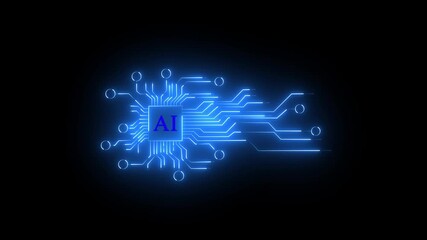 Multi agent AI systems, Businessman holding AI agents, blue color AI driven solutions streamline workflows, Decision, Automate daily Tasks Smart AI  Automate repetitive of black background with 4k