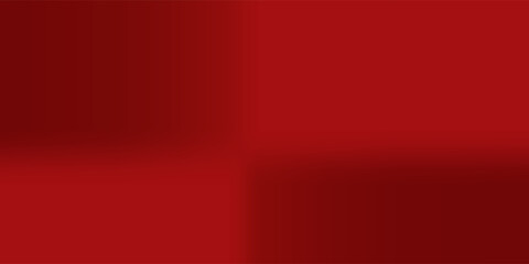 Wall Mural - Abstract red gradient background, light and shadow on the backdrop with dimensions, hot tone wall with intense color, horizontal wallpaper.