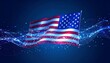© anggita - USA Flag with Digital Wave, and Patriotic.