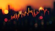 © nikomsolftwaer - Visualize currency trends a dynamic glowing forex candlestick chart in business environment for financial insights