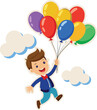 © Jannatul - Happy boy holding balloon, boy with balloon