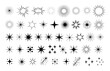 © Batter stock - Collection of Starbursts, Sparkles, and Star Icons in Black and White