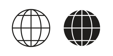 Wall Mural - globe icon