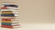 © Playful - Stacked textbooks with bookmarks