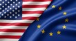 © Joao - United States and European Union Flags, symbolizing the powerful diplomatic relationship between these regions.