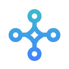 connection line gradient icon
