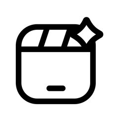 ai video line icon