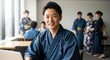 © Stingray_Japan - 和風クールビズ：甚平を着て涼やかに仕事をしている日本人社員