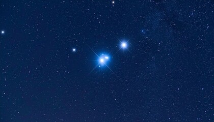 close-up astrophotography of the Pleiades star cluster