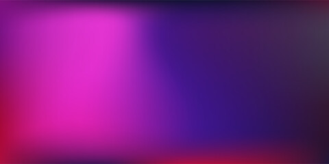Wall Mural - Dark purple, pink blue, gradient background, blurred neon color flow, grainy texture effect, futuristic art