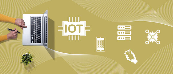 Wall Mural - Concept of iot