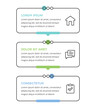 © PixMarket - Modern vertical infographic template with three frames with text and icons