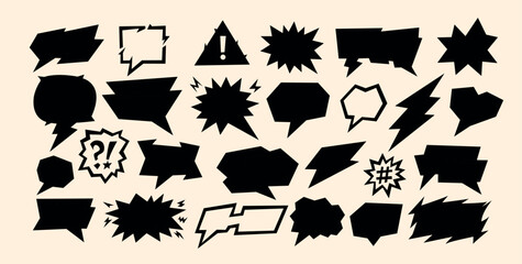 a comic conversation form builds bold speech line and talk frame used as vector icon. comic conversa
