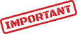© Mahmud - Distressed rectangular stamp featuring the word Important with a speckled texture for documents