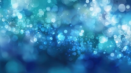 blue bokeh lights abstract background