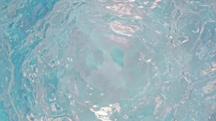 Wall Mural - super slow motion abstract shot of rippling light blue water background at 1000fps.