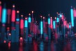 © AndyAziz - Abstract vibrant colorful neon light tubes reflecting on a dark creating a futuristic scene