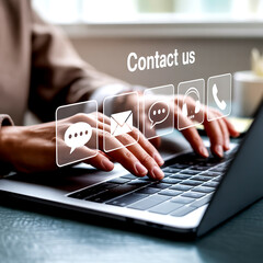 Reaching out through digital channels contact us online support customer service and communication for seamless connectivity and assistance
