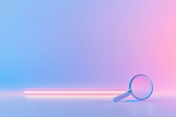 Modern search interface with vibrant neon gradient for ui design projects