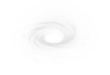 Blue spiral tornado air vortex whirlpool transparent turbine fan circular wind rotation smoke current stream energy flow isolated design vector background