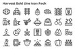 © Ehtisham - Harvest Icon Collection - 28 Extra Bold Line Designs