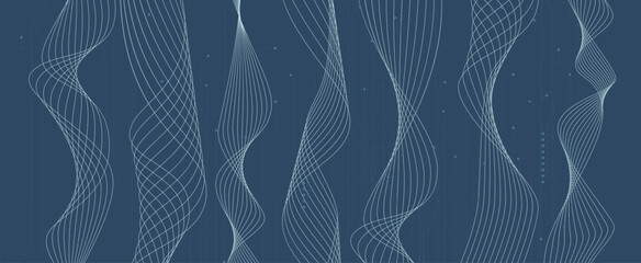 Wall Mural - abstract circuit technology and science concept background for business presentation