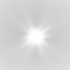 Wall Mural - png glittering star with bright light sparkle burst transparent magic beam overlay energy starlight 