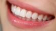 © Evodigger - Close-up,white teeth smile,healthy mouth,woman smiling lips,World Oral Health Day concept.