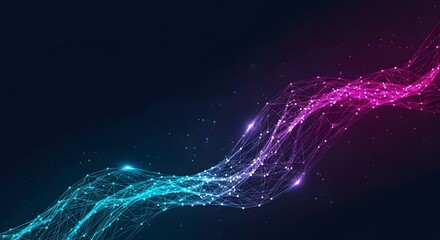 Big Genomic Data Visualization. DNA helix, DNA strand, DNA Test. Molecule or atom, neurons. Abstract structure for Science or medical background