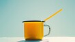 © Color - Black Mug on a Minimalist Pure Background
