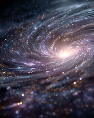 Wall Mural - celestial vortex: a breathtaking celestial vortex swirls with vibrant colors, drawing viewers into a